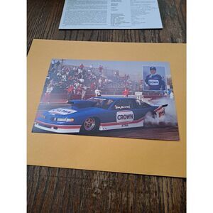Vintage 1990 Don Beverley Crown Racing NHRA Pro Stock Driver Card Oldsmobile